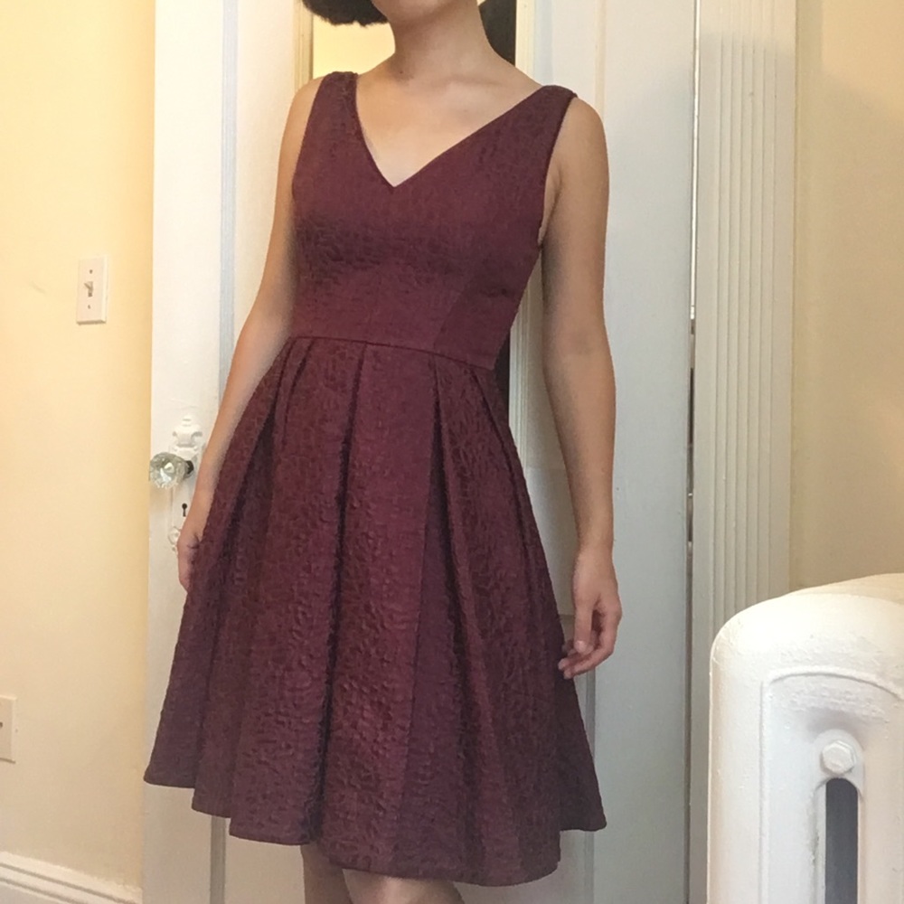 Red Jacquard Dress by Erin Fetherston